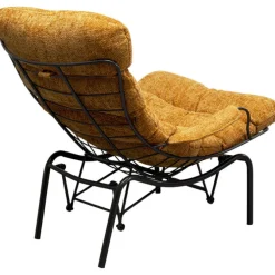 Fauteuil + tabouret Vienna Swing jaune