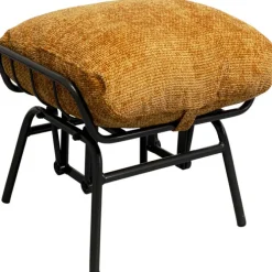Fauteuil + tabouret Vienna Swing jaune