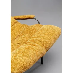 Fauteuil + tabouret Vienna Swing jaune