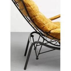 Fauteuil + tabouret Vienna Swing jaune