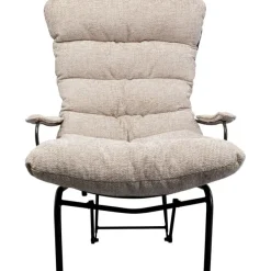 Fauteuil + tabouret Vienna Swing beige