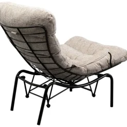 Fauteuil + tabouret Vienna Swing beige