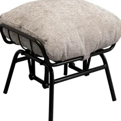 Fauteuil + tabouret Vienna Swing beige
