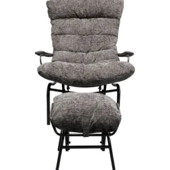 Fauteuil + tabouret Vienna Swing gris