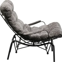 Fauteuil + tabouret Vienna Swing gris