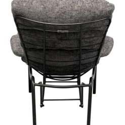 Fauteuil + tabouret Vienna Swing gris