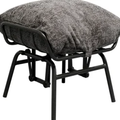 Fauteuil + tabouret Vienna Swing gris