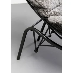 Fauteuil + tabouret Vienna Swing gris