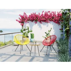 Fauteuil Acapulco cherry