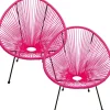 Fauteuil Acapulco fuchsia (set de 2)