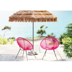 Fauteuil Acapulco fuchsia (set de 2)