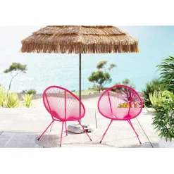 Fauteuil Acapulco Mono fuchsia (set de 2)