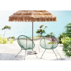 Fauteuil Acapulco Mono vert (set de 2)