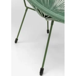 Fauteuil Acapulco Mono vert (set de 2)