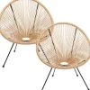 Fauteuil Acapulco nature (set de 2)