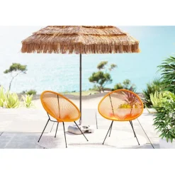Fauteuil Acapulco orange (set de 2)