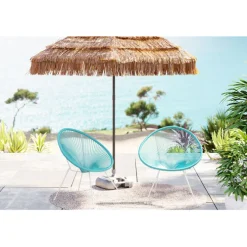 Fauteuil Acapulco turquoise (set de 2)
