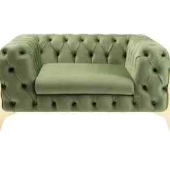 Fauteuil Bellissima velours vert 120cm