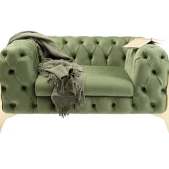 Fauteuil Bellissima velours vert 120cm