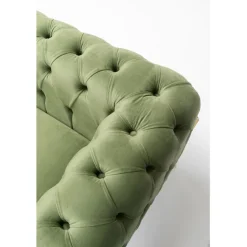 Fauteuil Bellissima velours vert 120cm
