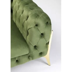 Fauteuil Bellissima velours vert 120cm