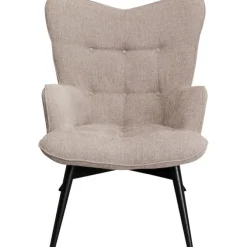 Fauteuil Black Vicky marron clair