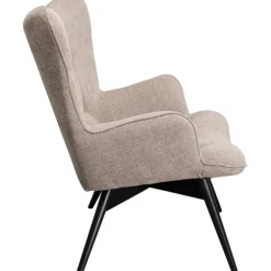 Fauteuil Black Vicky marron clair