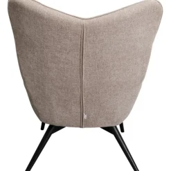 Fauteuil Black Vicky marron clair