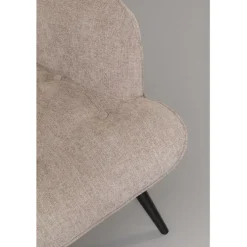 Fauteuil Black Vicky marron clair