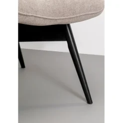 Fauteuil Black Vicky marron clair