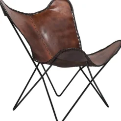 Fauteuil Butterfly marron eco.