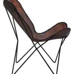Fauteuil Butterfly marron eco.