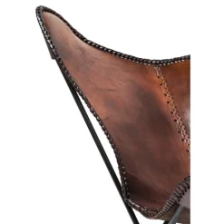 Fauteuil Butterfly marron eco.