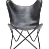 Fauteuil California cuir noir