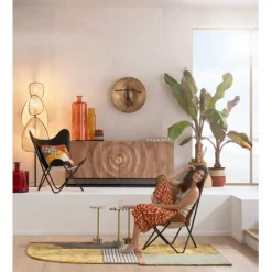 Fauteuil California cuir noir
