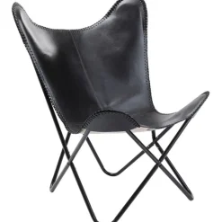 Fauteuil California cuir noir
