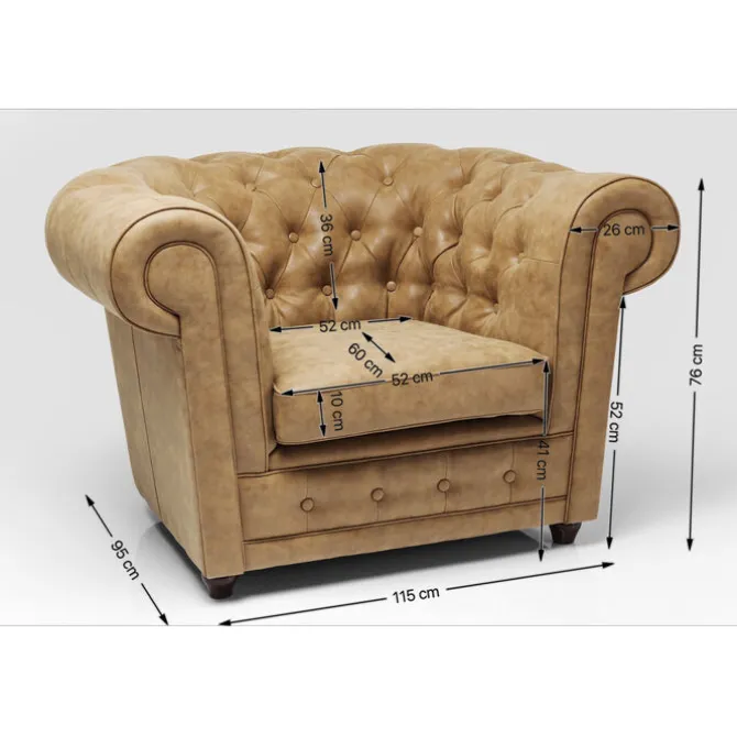 Fauteuil Cambridge Vintage eco