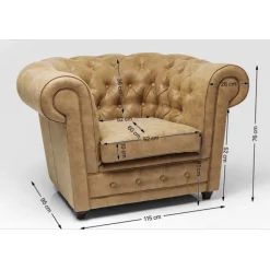 Fauteuil Cambridge Vintage eco
