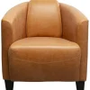 Fauteuil Cigar Lounge cuir  marron clair