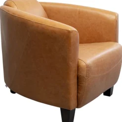 Fauteuil Cigar Lounge cuir  marron clair