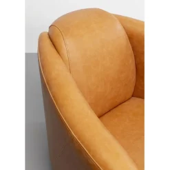 Fauteuil Cigar Lounge cuir  marron clair