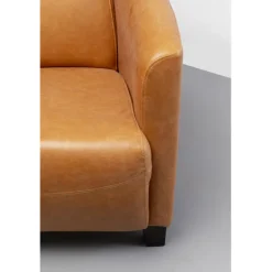 Fauteuil Cigar Lounge cuir  marron clair