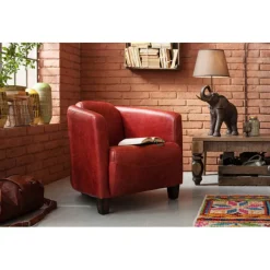Fauteuil Cigar Lounge rouge