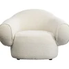 Fauteuil Dreamy bouclé crème