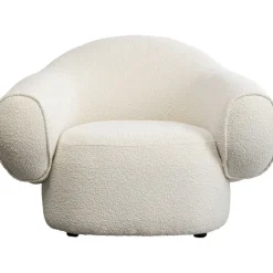 Fauteuil Dreamy bouclé crème