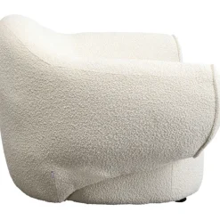 Fauteuil Dreamy bouclé crème