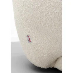 Fauteuil Dreamy bouclé crème