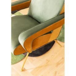 Fauteuil Luna haut dossier vert