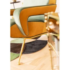 Fauteuil Luna haut dossier vert