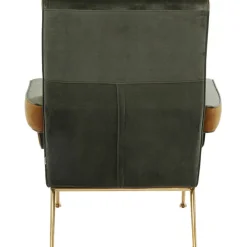 Fauteuil Luna haut dossier vert